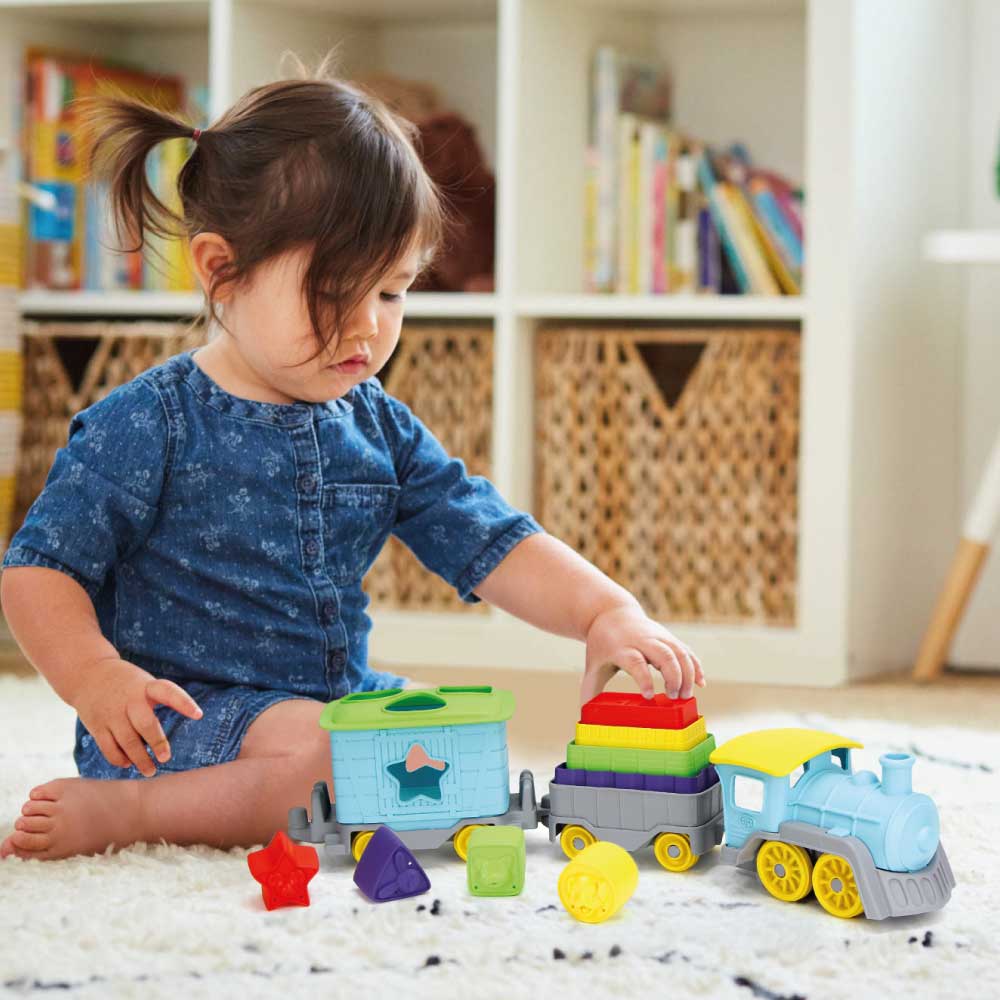 Stack & Sort Train, Made From 100% Recycled Plastic