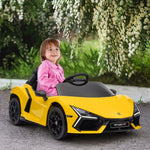 Lamborghini Revuelto Licensed Ride On Car W/ Suspension | Yellow