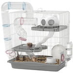 3-tier Hamster Cage, Gerbil Cage For Dwarf Hamsters, 45 X 30 X 45 Cm