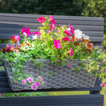 60cm Mountain Grass Effect Multi-placement Planter | Set of 1 | Grey