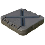 Square Cantilever Parasol Base Filled W/ Wheels