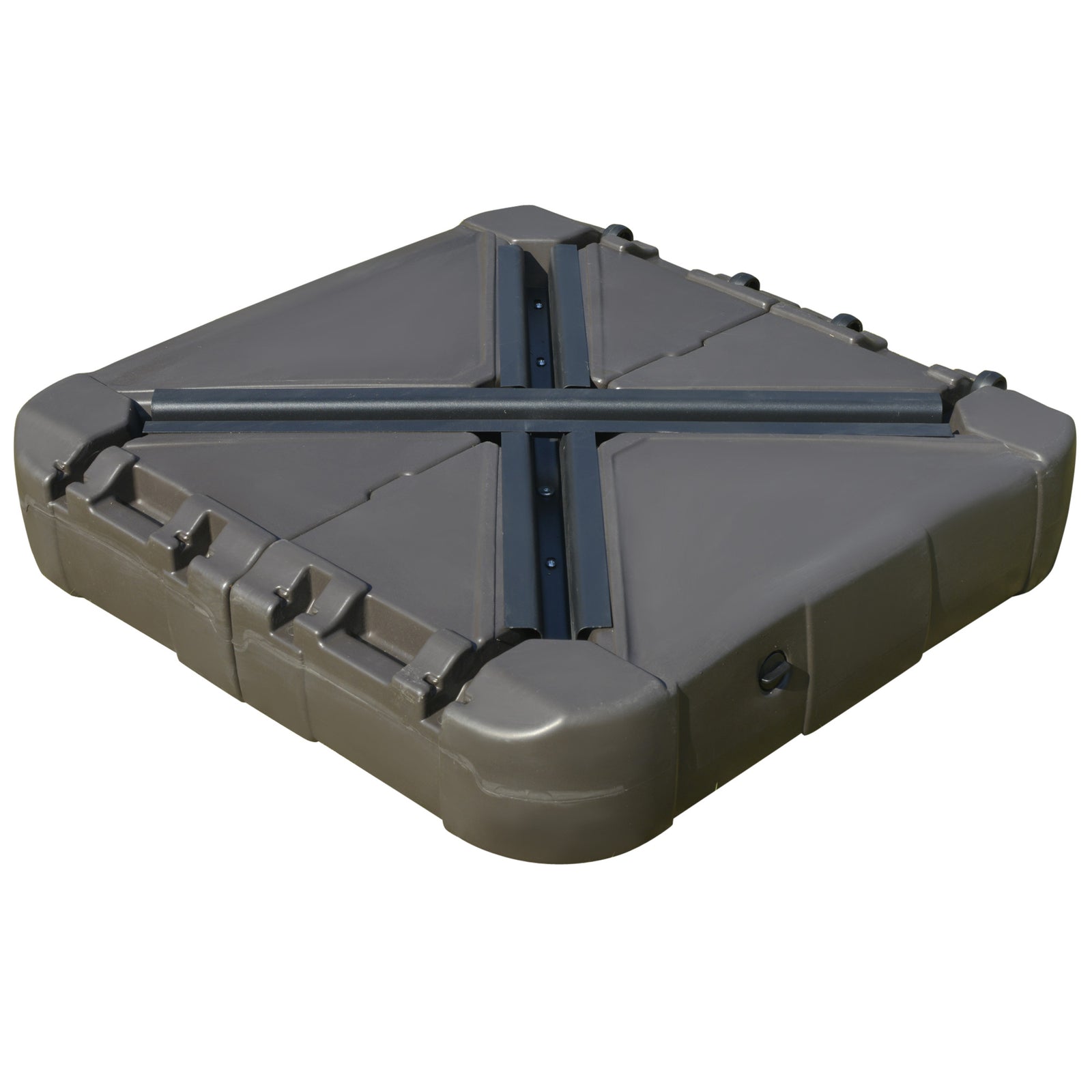 Square Cantilever Parasol Base Filled W/ Wheels