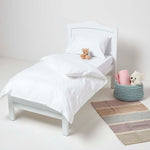 Cotton Cot Bed Duvet Cover Set 200 Thread Count | Cot Bed | White