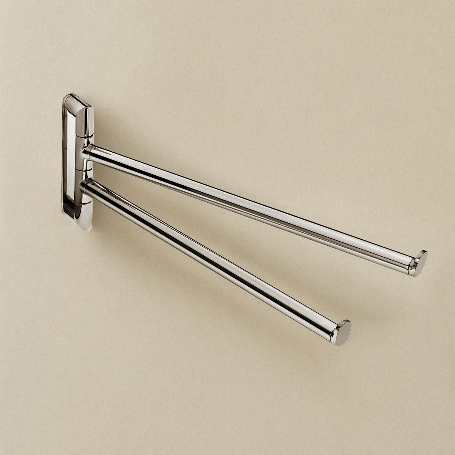 Double Towel Rail, Chrome, Micra Collection