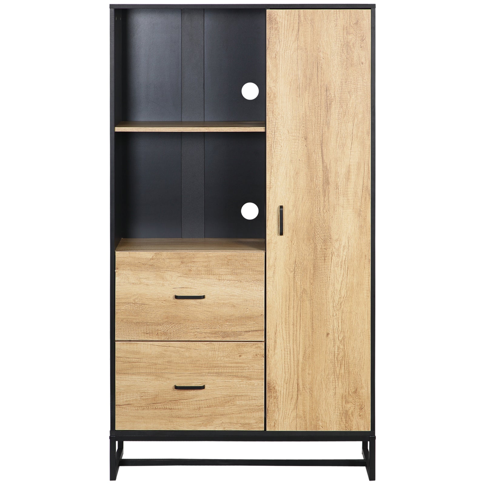 Microwave Stand With Storage Cabinet