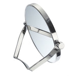 Chrome Two Sided Shaving Make Up Travel Mirror 5x Magnify | Polished Chrome