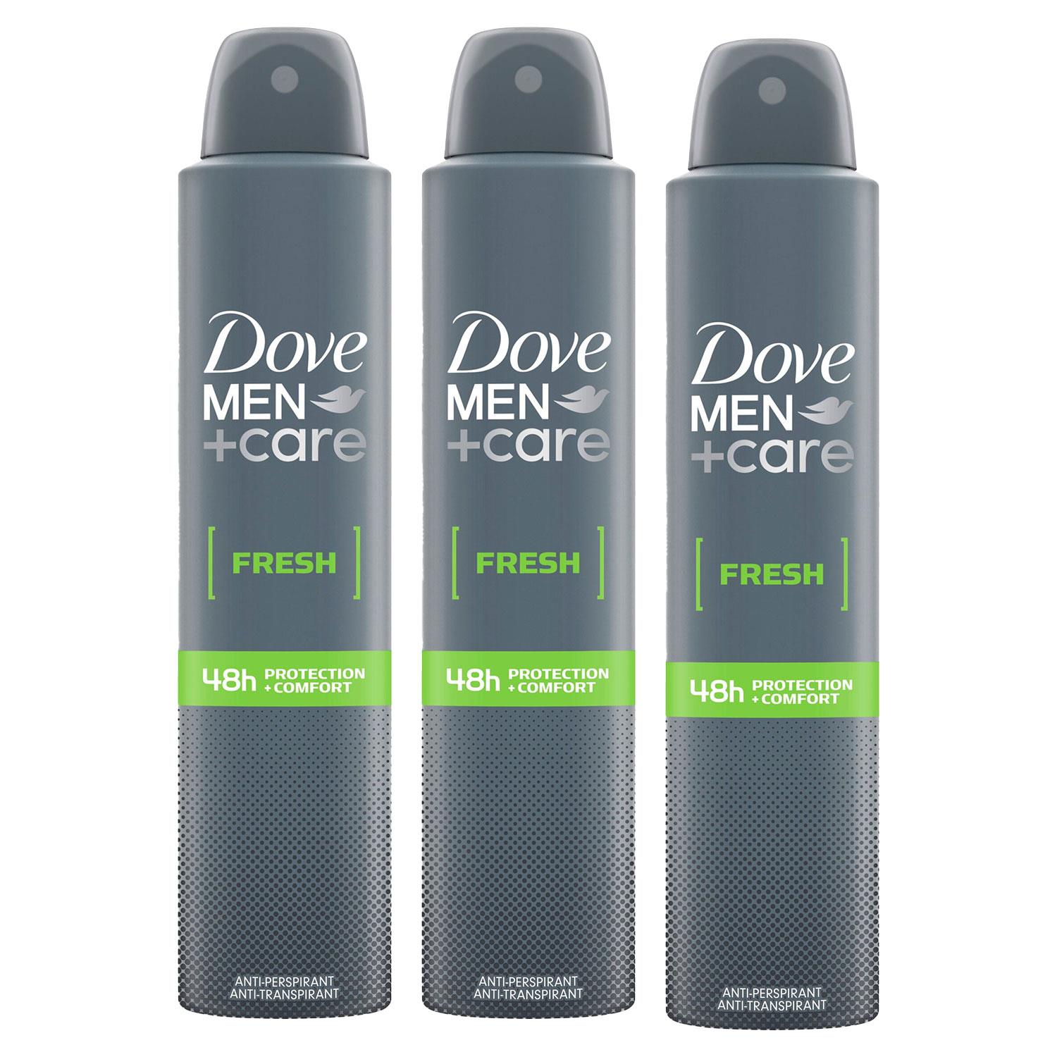 Men+care Fresh Antiperspirant Deodorant Spray For 48h Protection 200ml, 3pk