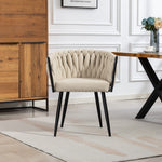 Aneta Fabric Accent Chairs - Set Of 2 | Beige