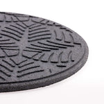 Rubber Garden Stepping Stones - Geo Leaf | Set of 2 | Grey