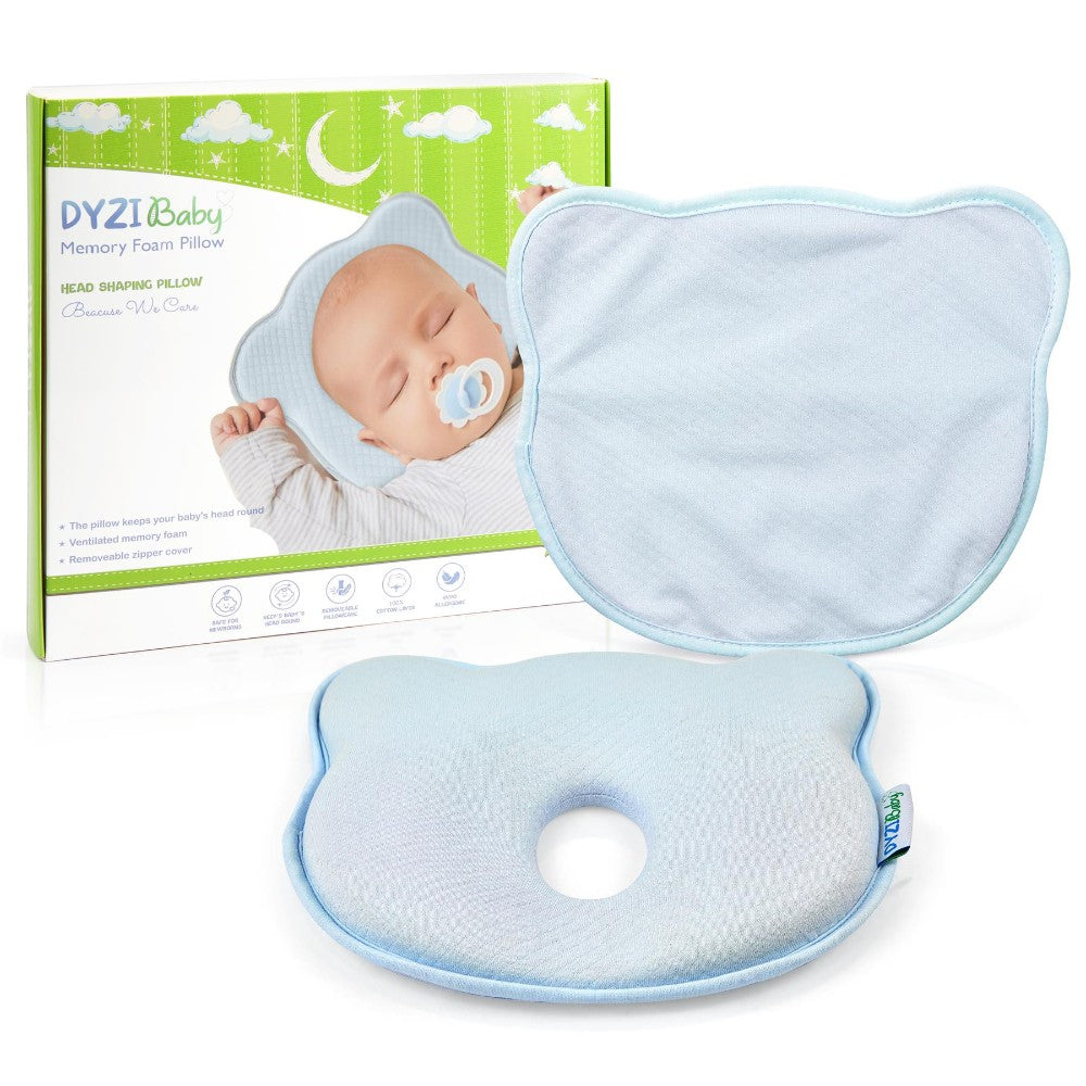 Dyzi 3d Memory Foam Pillow: Prevent Flat Head Syndrome In Babies