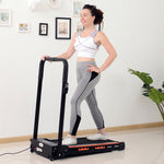 1-6 Km/h Folding Walking Treadmill W/ Remote Control | Black