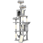 PawHut Cat Tree, 192 Cm Multi-level Cat Tower For Indoor Kittens