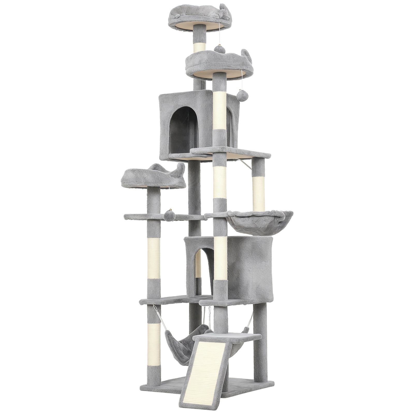 PawHut Cat Tree, 192 Cm Multi-level Cat Tower For Indoor Kittens