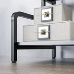 3-tier Storage Shelf Metal Shelves For Storage Home Office | One Size | Black