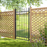 Black Galvanised Steel Garden Gate