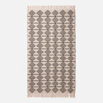 Adana Handwoven Monochrome Cotton Textured Rug | 150cm x 95cm | Natural