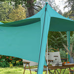 Patio Metal Gazebo Door Window Awning Wall Mount Shelter