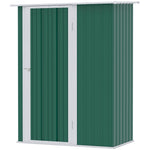 Outdoor Storage Shed Steel Garden Shed With Lockable Door | Forest Green