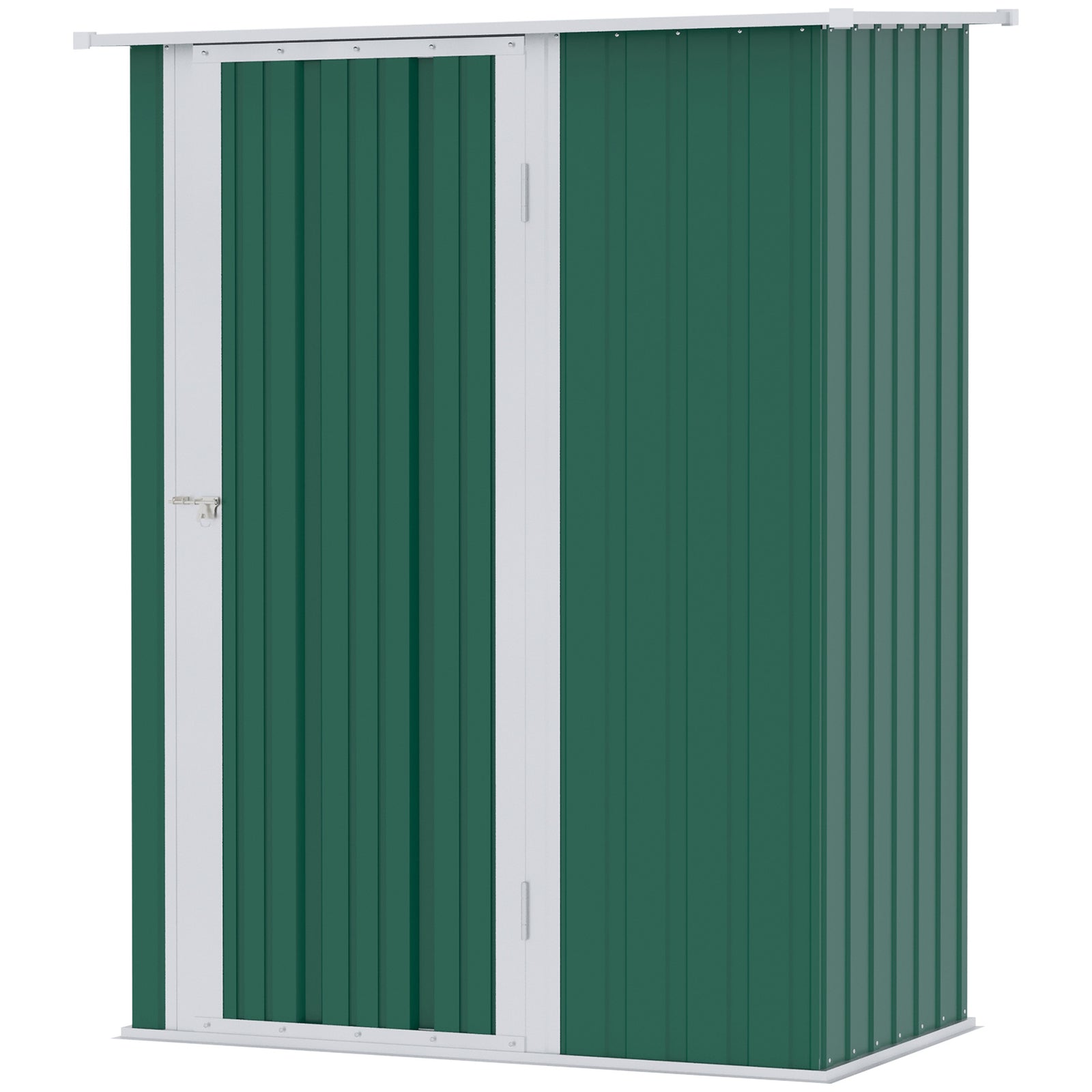 Outdoor Storage Shed Steel Garden Shed With Lockable Door | Forest Green