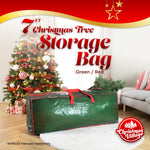 Durable Christmas Tree Storage Bag Green Holder For 7ft Trees