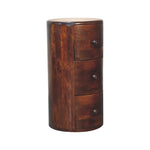 Solid Mango Wood Chestnut Drum Chest