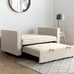 Troy 2 Seater Adjustable Sofa Bed | 2 Person | Beige