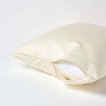 European Size Egyptian Cotton Pillowcase 1000 Tc | 60cm x 60cm | Cream