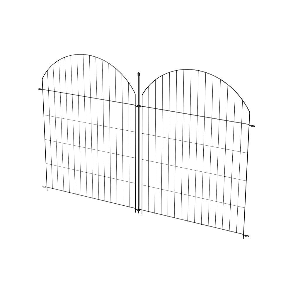 Breeins 10pcs Metal Garden Fences