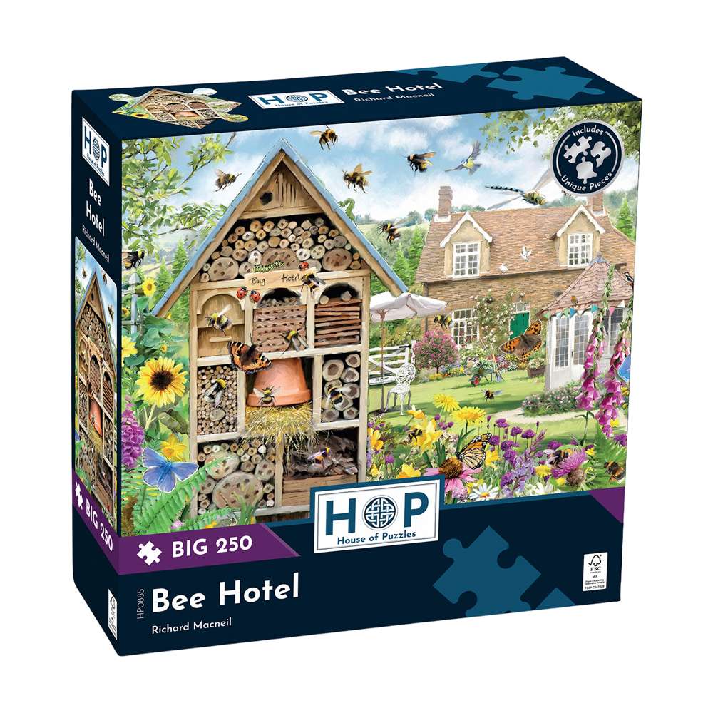 The House of Puzzles Bee Hotel Big 250 Piece Jigsaw Puzzle