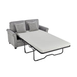 Corduroy Fold Out Mattress Sofa Bed - 2 Seater | Grey