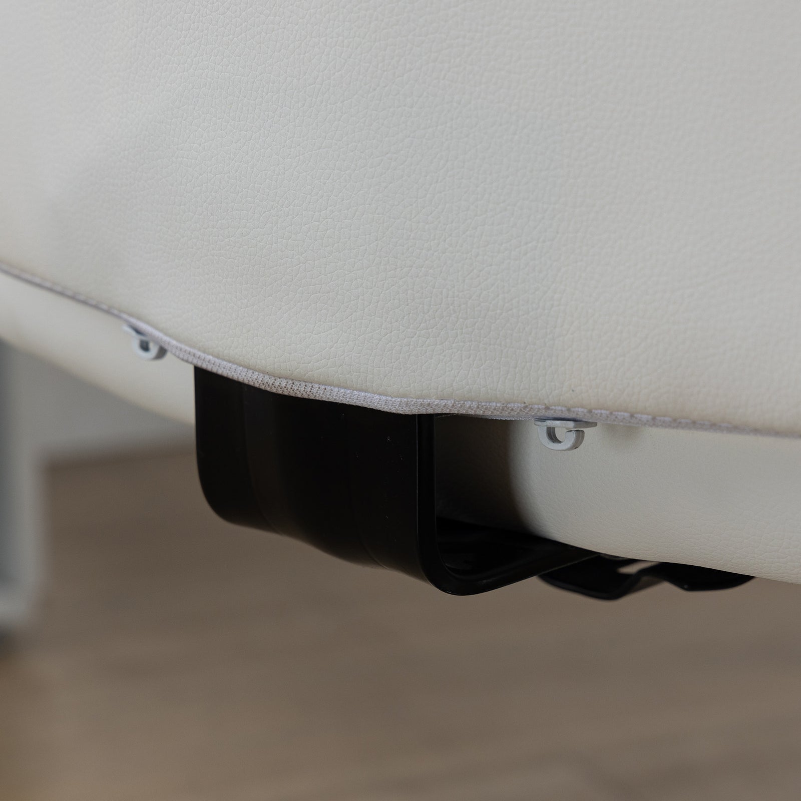 Curved Back Office Chair Adjustable | White
