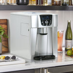Ice Maker Machine And Water Dispenser No Plumbing Required | One Size | Silver