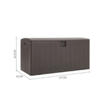 Large 105-gallon Outdoor Storage Box For Deck Or Patio | Brown