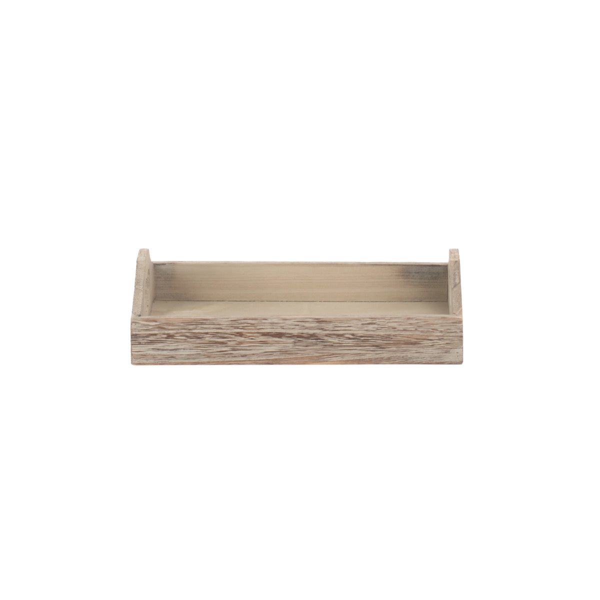 Shallow Wooden Heart Cut Out Tray | Small | Brown