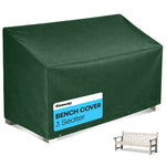 Fineway Garden Bench Cover 3 Seater Waterproof Outdoor Furniture Green