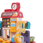 Children Pretend Kitchen Playset 83pcs Toy Accessory Set | Red