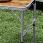 Portable Aluminum Folding Picnic Table Outdoor Lightweight