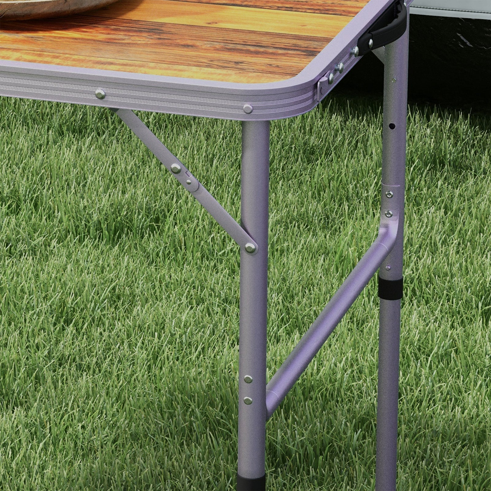 Portable Aluminum Folding Picnic Table Outdoor Lightweight