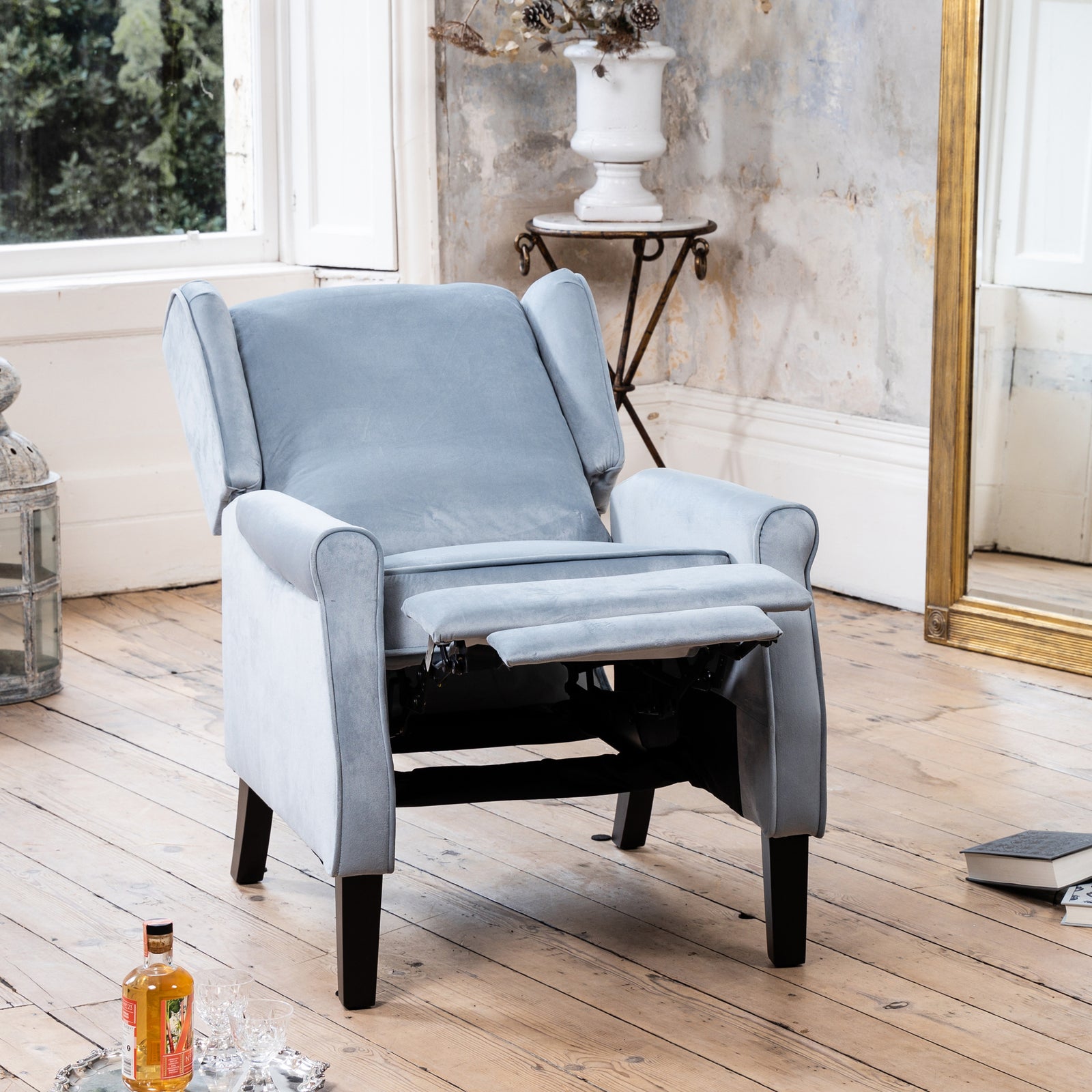 Barksdale Recliner Armchair | Light Blue