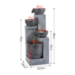 Garden Electric Water Fountain Decor With Lights