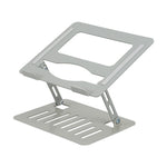 Aluminium Alloy Foldable Laptop Stand Adjustable, Portable & Ventilated Laptop Holder For 11 To 17 Inch Laptops | Silver