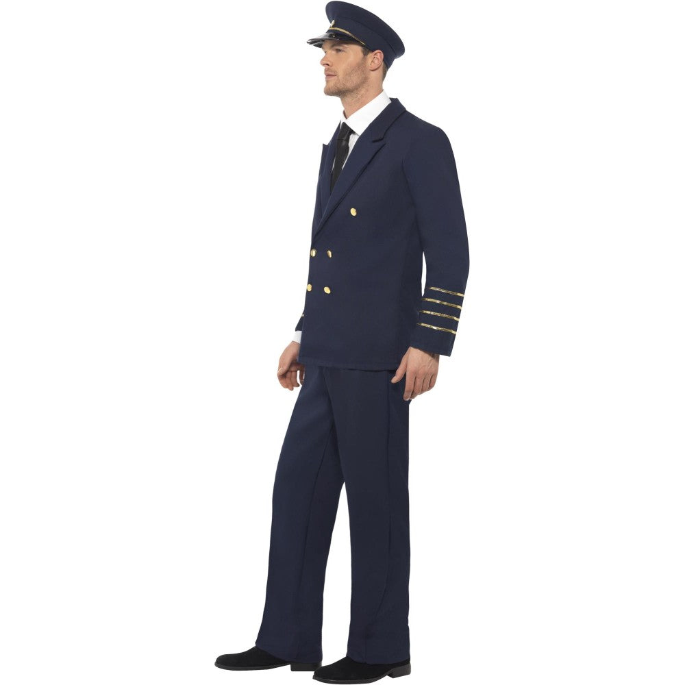 Pilot Costume, Navy Blue | Medium