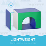 7 Pieces Kids Foam Soft Play Set Toddler Indoor Climbers Play Structures