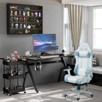 Gaming Chair W/ Headrest Support | Light Blue