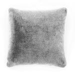 Alaska Faux Fur Feather Filled Supersoft Cushion | 50cm x 50cm | Silver