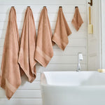 Egyptian Embrace Towels – 550gsm Egyptian Cotton, Fluffy Soft & Highly Absorbent | Face Cloth (x4) | Coral