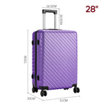 Lightweight Hardside Travel Suitcase With Spinner Wheels | Purple
