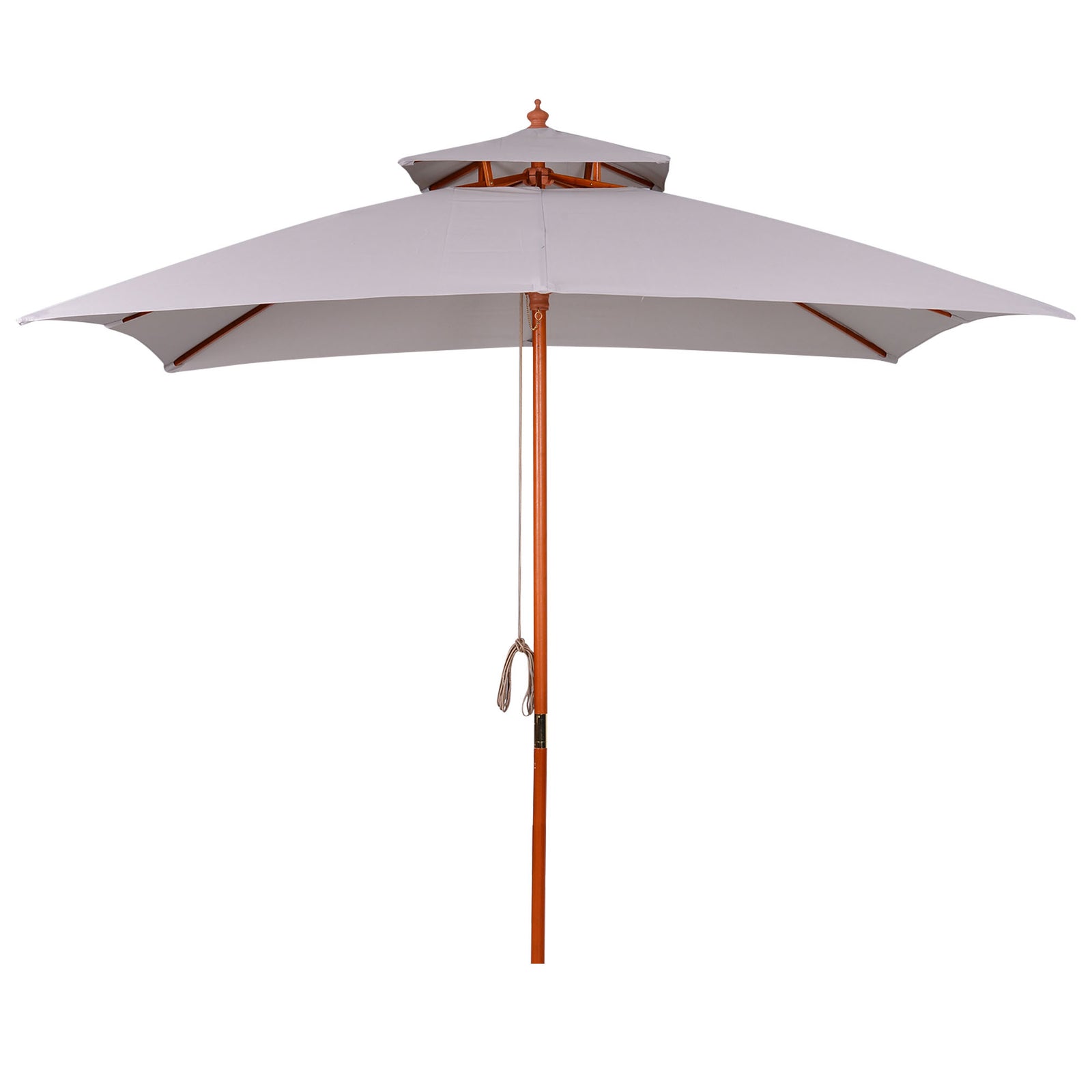 Patio Parasol Garden Sun Umbrella Sunshade Bamboo