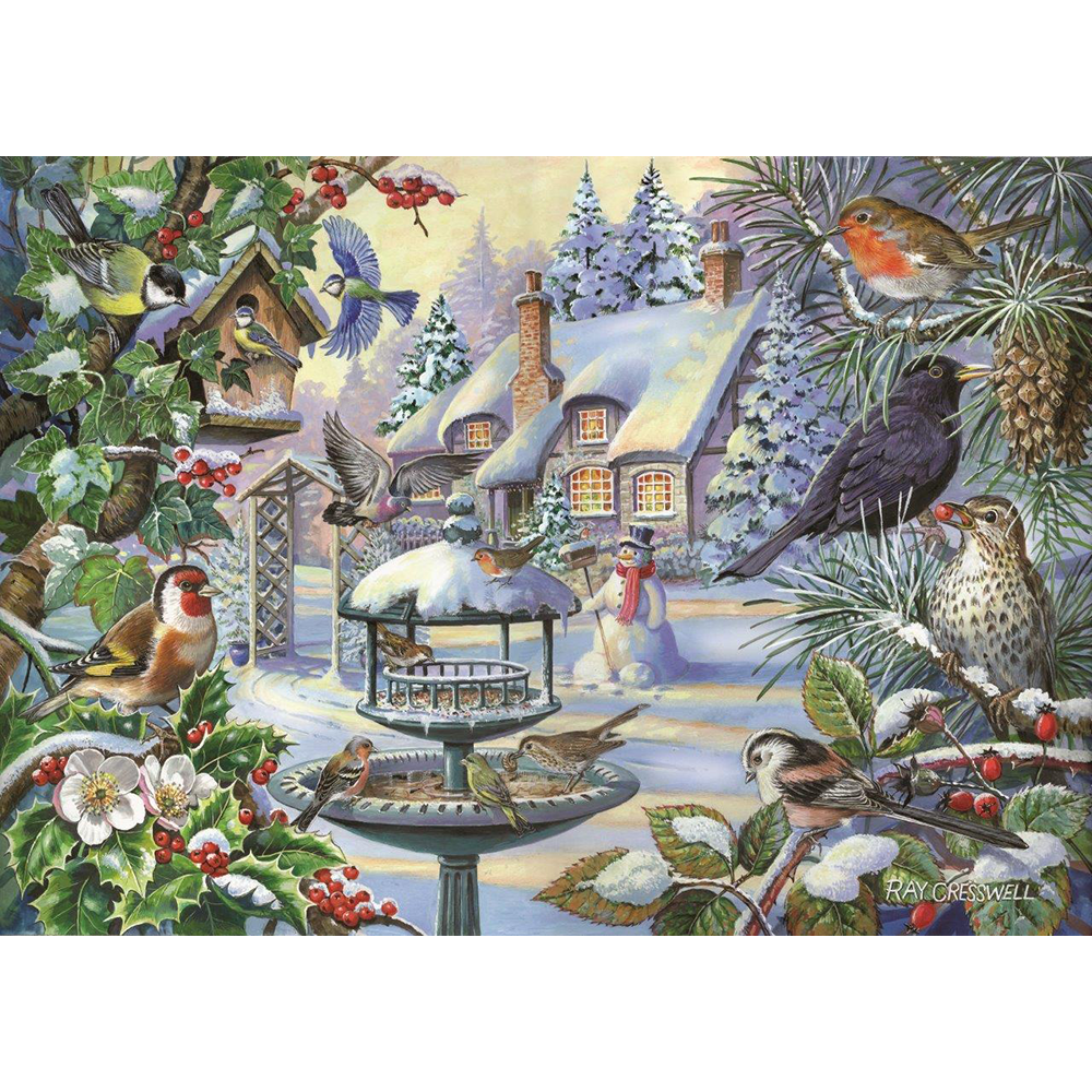 Winter Birds - Big 500 Piece Jigsaw Puzzle For Adults, With Extra Large Pieces
