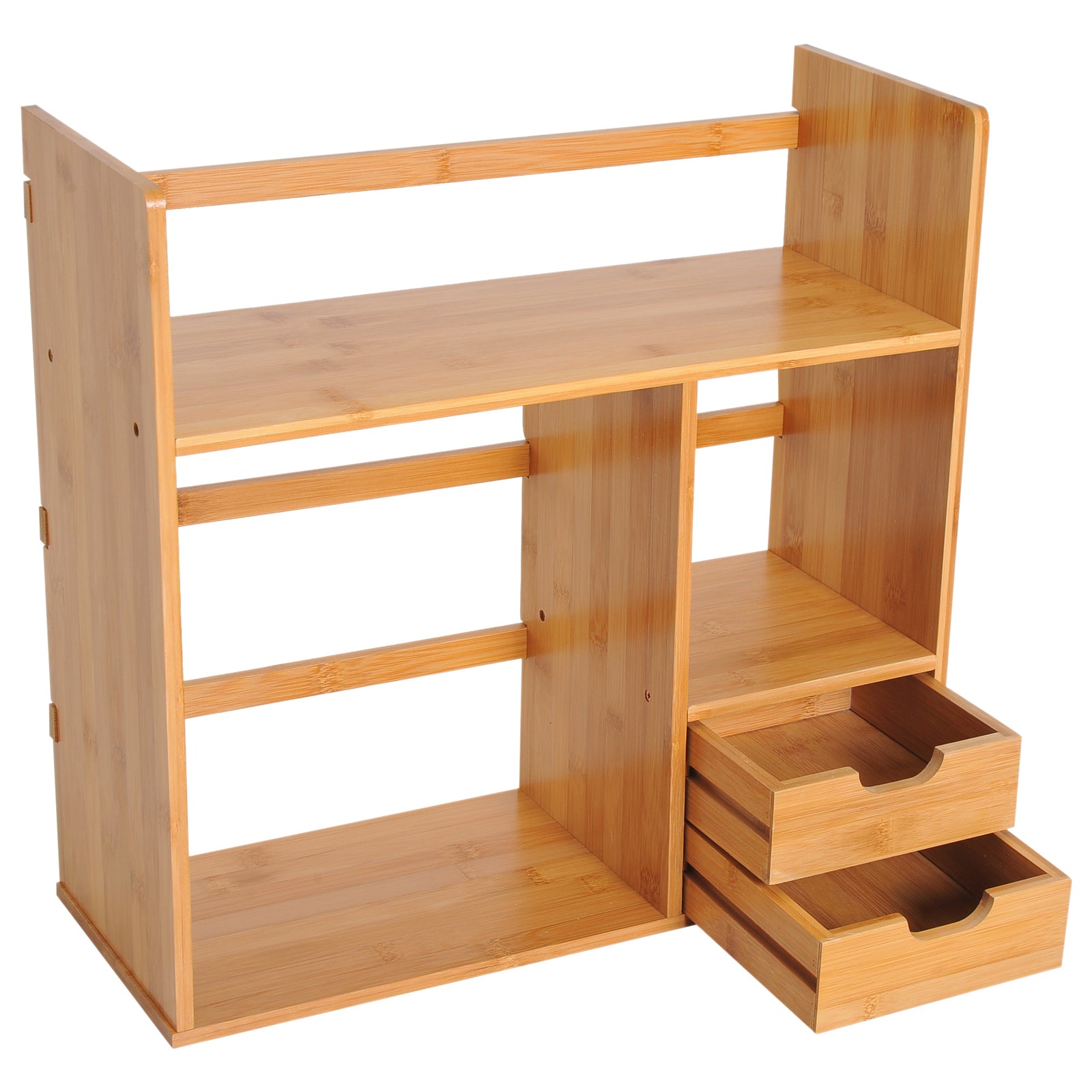 Desk Organiser Desktop 180 Degree Rotatable 2 Drawers
